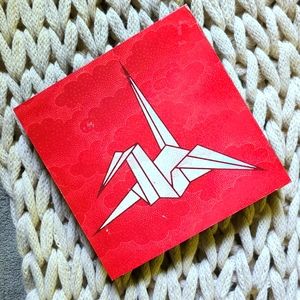 scott partridge • signed paper crane wood panel